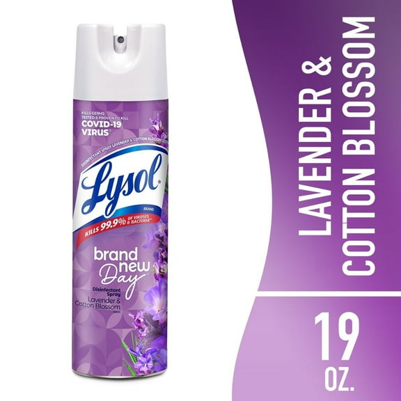 Lysol Brand New Day Lavender & Cotton Blossom Disinfectant Spray - 19 oz