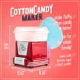thumbnail image 4 of Nostalgia Retro Cotton Candy Machine, Cotton Candy Maker with Clear Protective Rim Guard, Red, 4 of 6