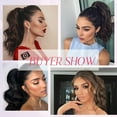 thumbnail image 3 of Extension Queue de Cheval 24 Pouces Pince à Griffes Ondulée Bouclée Extension de Cheveux Queue de Cheval Naturelle Moelleuse Synthétique pour Femmes Filles, 3 of 6