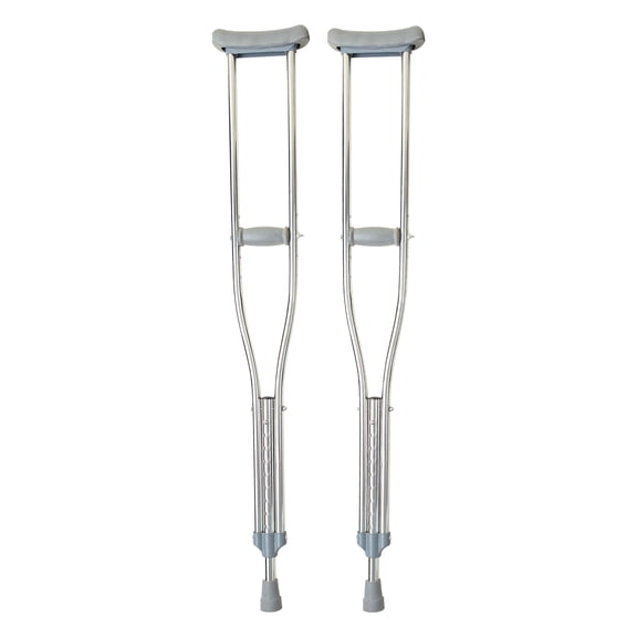SNUG360 Stainless Steel Underarm Walking Crutches for Adults & Youth (1 Pair)