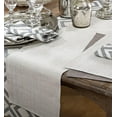 thumbnail image 3 of Fennco Styles Astrid Shimmering Ribbed Cotton Table Runner, 13"x72", 3 of 3
