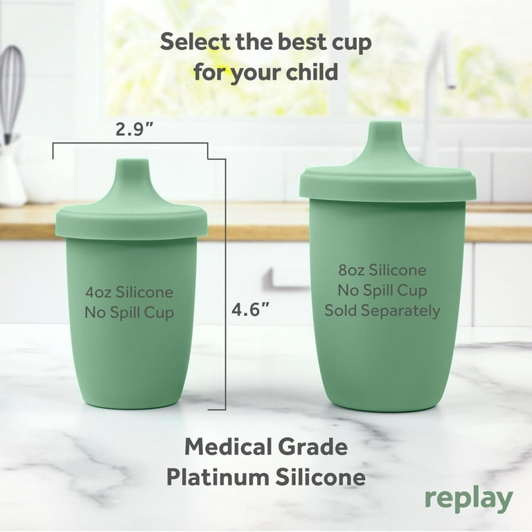 Re-Play - 8 oz. Silicone Sippy Cup Sage