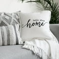 thumbnail image 5 of Lush Decor Let's Stay Home Script Decorative Pillow Cover White Single 20x20, 5 of 11