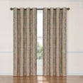 thumbnail image 2 of Eclipse Nadya Floral Room Darkening Grommet Top Single Window Curtain Panel, Black, 52 x 84, 2 of 5