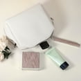 thumbnail image 2 of Unique Bargains Small Portable Travel Cosmetic Bag for Women Zipper PU Leather Makeup Bag Suitable for Lipstick White, 2 of 7