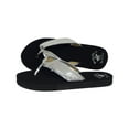 thumbnail image 4 of Beverly Hills Polo Club Fara Adult Women Sequin Flip Flop Sandal Thong (Silver Size 6), 4 of 4