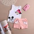 thumbnail image 3 of Fortune Baby Girl Summer Sleeveless Cartoon Print Vest + Shorts, 3 of 9