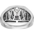 thumbnail image 5 of 14K White Gold Lab Grown Diamond Si1/Si2, G H I, Men's Ring (Size 10) Made In India rm5684-050-10wlg, 5 of 5