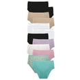 thumbnail image 2 of Secret Treasures Women's Plus Size Microfiber Brief Panties, 12 Pack, 2 of 2