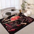 thumbnail image 1 of Retro City Building Clouds Area Rug Chinese Retro Design Rug Soft Stain-Shedding Resistant, Machine Washable Carpet for Bedroom Dining Room, Contemporary Modern 3x4 ft, 1 of 1