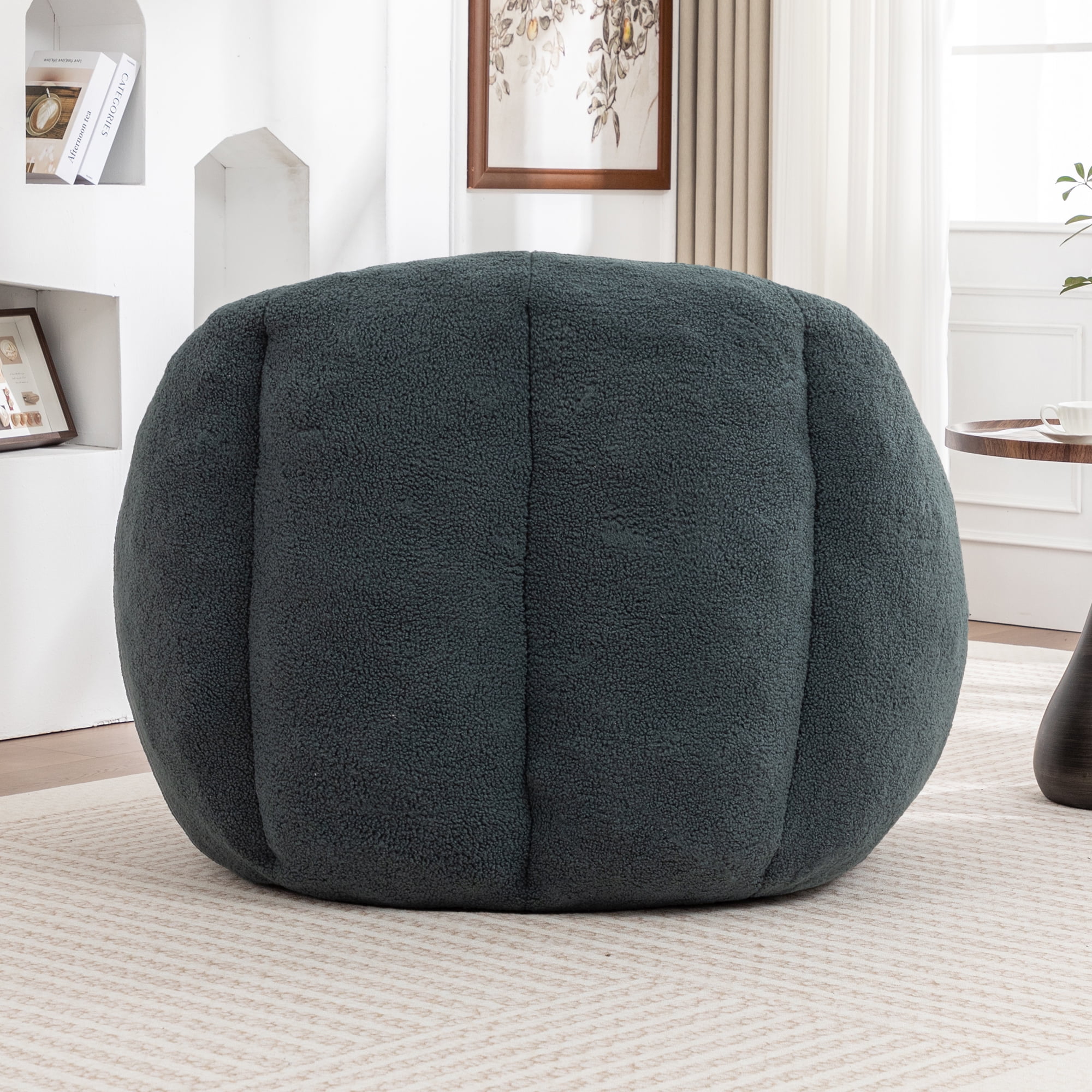 Jopath Bean Bag Chair for Adults and Kids,Oversized Bean Bag Sofa with Tufted Soft Stuffed Filling and High-Density Foam,Lazy Sofa Floor Sofa for Living Room Bedroom,Green