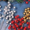 thumbnail image 4 of Tallo de baya con purpurina navideña, utilizado para la decoración del árbol de Navidad., 4 of 5