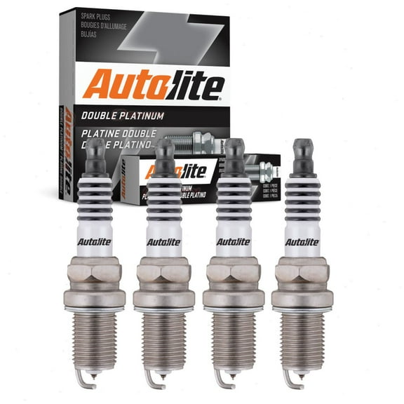 4 pc Autolite Double Platinum Spark Plugs compatible with Honda Civic 2001-2011
