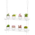 thumbnail image 1 of Estante colgante para plantas de 2 niveles Otniap, 14 cm, acrílico transparente, 1 of 9