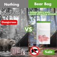 thumbnail image 2 of Bolsas con forma de oso para comida y mochilero TAINES, a prueba de olores, paquete de 5, 2 of 8