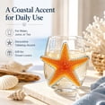 thumbnail image 4 of Starfish Stemless Wine Glass, Ocean Themed Tumbler, Everyday Water Glass, for Beach House Bar Table Decor Gift, 4 of 5