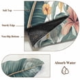 thumbnail image 6 of 2x3 Ft Entryway Area Rug, Tropical Leaves Floral Kitchen Rug Runner Washable Floor Mat, Vintage Watercolor Flowers Non Slip Indoor Door Mat Throw Carpet for Bathroom Living Room Bedroom, 6 of 8