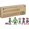 thumbnail image 2 of Marvel Hero Reveal Black Panther, Hulk, Ghost-Spider, Miles Morales & Spider-Man Action Figure 5-Pack, 2 of 8