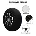 thumbnail image 2 of Sikiie Planets Stars And Galaxies PVC Leather Spare Tire Wheel Cover Spare Tire Cover, for Car Truck SUV Camper Trailer Universal Fit(14-17in)-16 inch, 2 of 6
