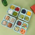 thumbnail image 3 of Snack Containers with Fork for Kids Adults,Reusable Lunchable Container with 4 Compartment,BPA-Free Bento Snack Boxes for Food Storage & Meal Prep,Wheat Straw,Lunch Container for Travel,Office,Picnic, 3 of 6