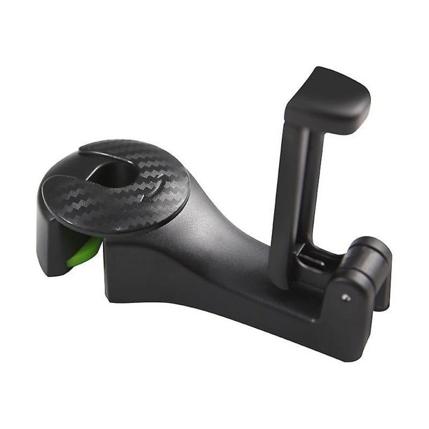 Gancho de almacenamiento para coche, gancho multifuncional negro para coche, colgador de bolso de puerta, 90 giratorio, Universal, 2 uds.
