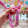 thumbnail image 4 of Colorful Braid Ponytail Holder With Rubber Band Attachment, 4 of 9