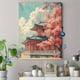 thumbnail image 4 of Qisvanset Framed Canvas Wall Art 12x16 Inch Osaka Tennoji Temple Ukiyo-E Japanese Vintage Art, 4 of 5