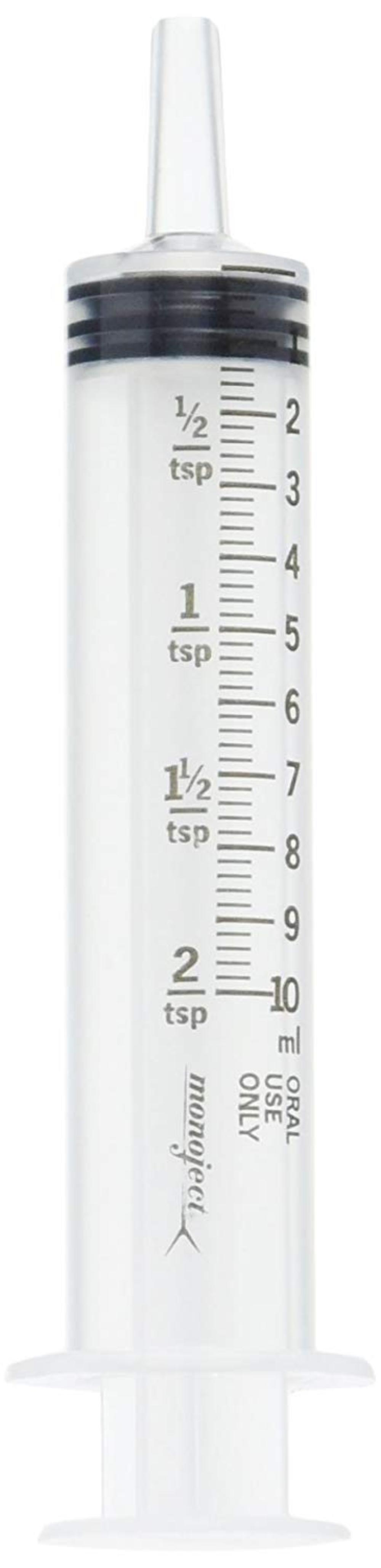 Kendall Oral Medication Syringes Type Clear Capacity 10ml/ 2 tsp Graduations 0.2ml