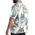 thumbnail image 3 of Tmall Men's Short Sleeve Beach Shirts, Casual Printed Button Down Poplin Shirt Summer., 3 of 6