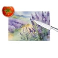 thumbnail image 3 of Lavender in Watercolor Glass Cutting Board Large 12 in x 15 in, 3 of 5