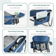 thumbnail image 6 of Betcozy Oversized Folding Camping Chair- 500 lbs Heavy-Duty Support , Ultra-Comfortable Design for Adults, Includes Cooler Bag for Outdoor Lawn, Sports & Travel, Blue, 1 PCS, 6 of 8