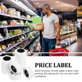 thumbnail image 4 of OULII Pricing Labels 10 Rolls for Supermarkets White 5.10X5.10X2.20in, 4 of 6