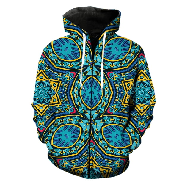 Sudadera con capucha y cremallera estilo nacional retro para hombre, ropa de calle informal para adolescentes, estilo Harajuku, gran oferta 2024, sudaderas de moda con estampado 3D de hip hop.