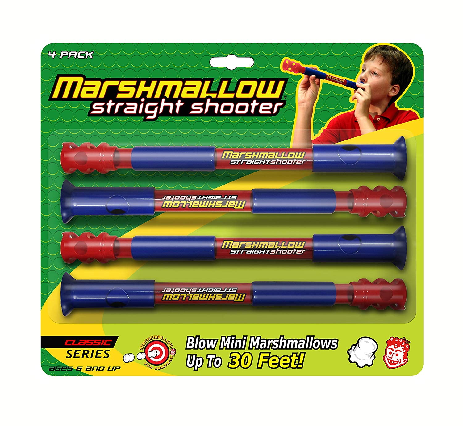 Marshmallow Fun Classic Straight Shooter (4Pack)