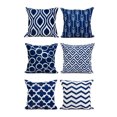thumbnail image 2 of Juego de 6 fundas de almohada de microfibra, patrón geométrico de flecha en blanco y negro para sala de estar, sofá, sofá, funda de almohada decorativa cuadrada para cama, 45 * 45 cm Adepaton 2034652-3, 2 of 9