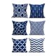 thumbnail image 2 of Juego de 6 fundas de almohada de microfibra, patrón geométrico de flecha en blanco y negro para sala de estar, sofá, sofá, funda de almohada decorativa cuadrada para cama, 45 * 45 cm MFZFUKR 2034652-3, 2 of 9
