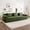 Green + Corduroy, variant on Modular 2 Seat Loveseat Boneless Sofa, Cloud Sectional Couch with Deep Seat, Modern Modular 2-Seat Sofa Couch with Throw Pillows Corduroy Fabric Camel