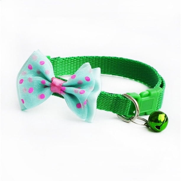 bow cat collar buckle adjustable dog Kitten Collar pet accessories Gao Jiahui unisex