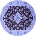 thumbnail image 1 of Ahgly Company Indoor Round Medallion Blue Traditional Area Rugs, 7' Round, 1 of 4