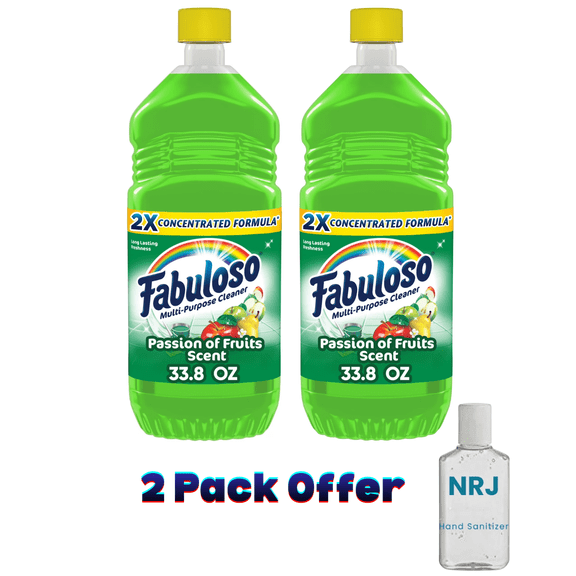 Fabuloso Multi Surface All Purpose Floor Cleaner, Passion of Fruits Scent, 33.8 fl oz