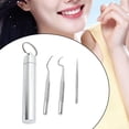 thumbnail image 3 of Juego grande de 3 uds de Palillos de dientes de acero inoxidable Macarena para limpieza oral, 3 of 8