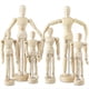 thumbnail image 1 of 6 Piezas Modelo de Maniquí de Artista Maniquí de Madera Dibujo Modelo de Figura MóVil con Soporte Maniquí Articulado Flexible, 1 of 6