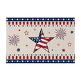 thumbnail image 2 of American Independence Day Placemats Set of 1, Patriotic 4th of July Table Mats, Washable Polyester Table Decor for Dining & Party, Stars and Stripes Themed Tablecloth, 2 of 6