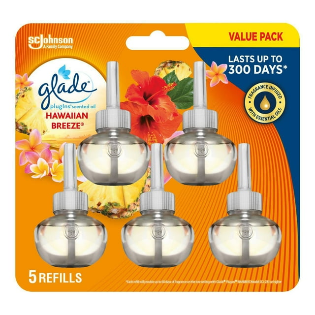 Glade PlugIns® Scented Oil 5 Refills - Hawaiian Breeze
