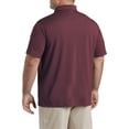thumbnail image 2 of Big and Tall Essentials by DXL Men's Solid Golf Polo Shirt, Port, 2XLT, 2 of 6