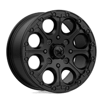 Msa Offroad Wheels M44 Cannon Beadlock 15X7 4X110 25Et 112Cb Satin Black Wheel