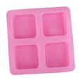 thumbnail image 4 of Molde de silicona Perfecl para jabón 4 cavidades hornear pasteles chocolate cubitos, 4 of 8