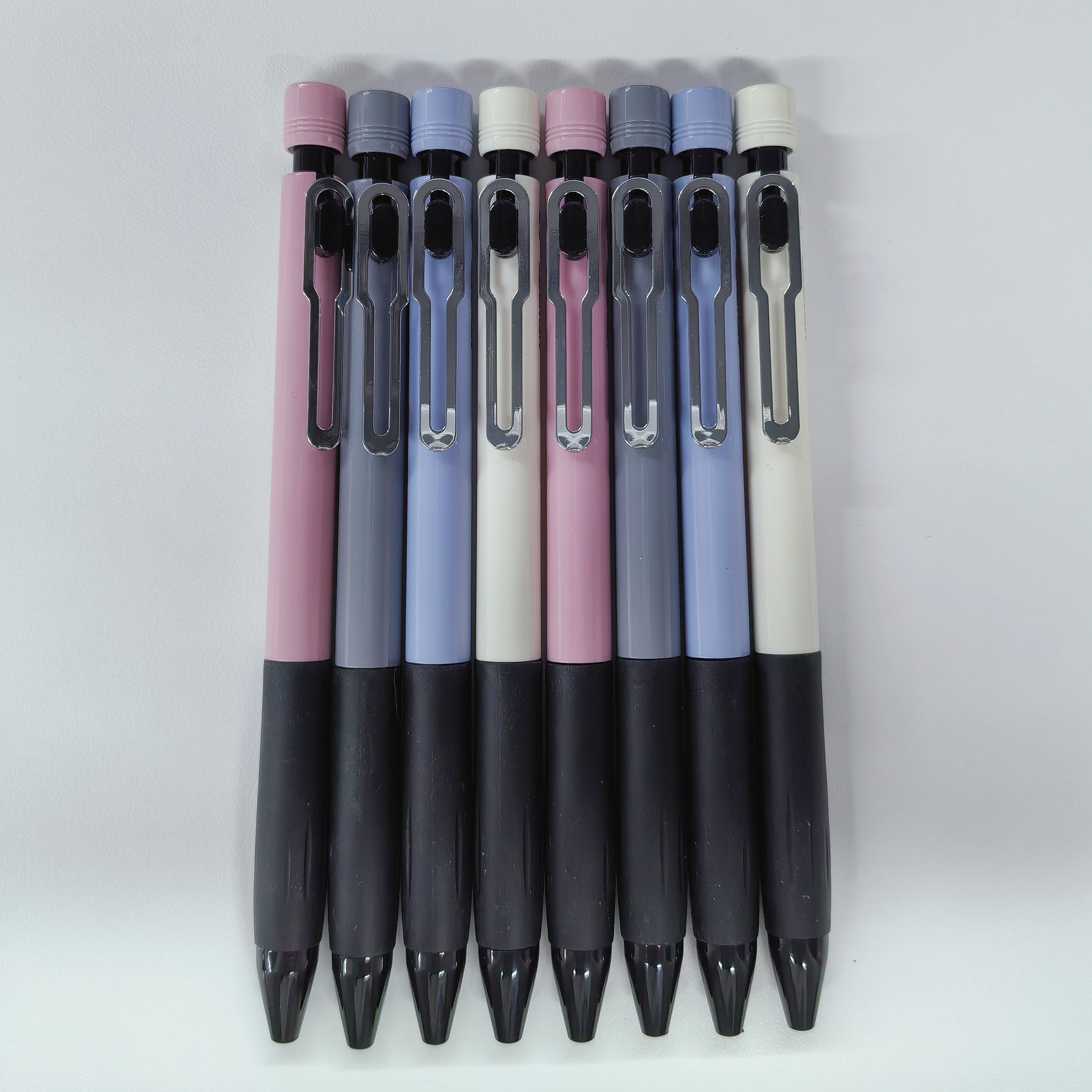 NEWRITE Gel Pens Fine Point:  Retractable 0.7mm Black Ink Pen 2ct with 2 Refills No Smear & Bleed Quick Dry Smooth Writing Silent Click