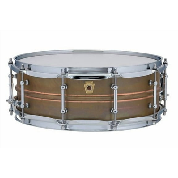 Ludwig Copperphonic Snare Drum with Tube Lugs, Raw - 5" x 14"