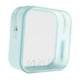 thumbnail image 3 of Bolso cosmético del silicón con los bolsos multiusos reutilizables portátiles del almacenamiento del artículo de tocador del maquillaje de la cremalle azul, 3 of 8